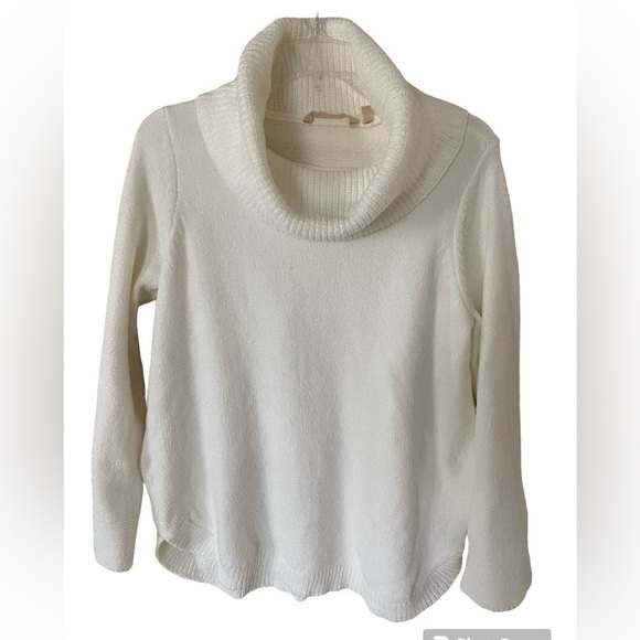 Soft Surroundings Chenille  ivory turtleneck tunic size S - Picture 4 of 6